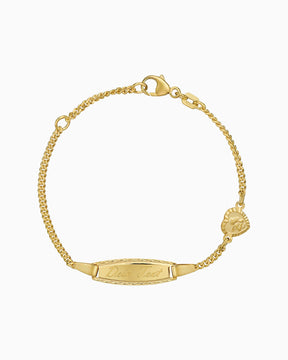 Engraving bracelet engraving plate guardian angel heart