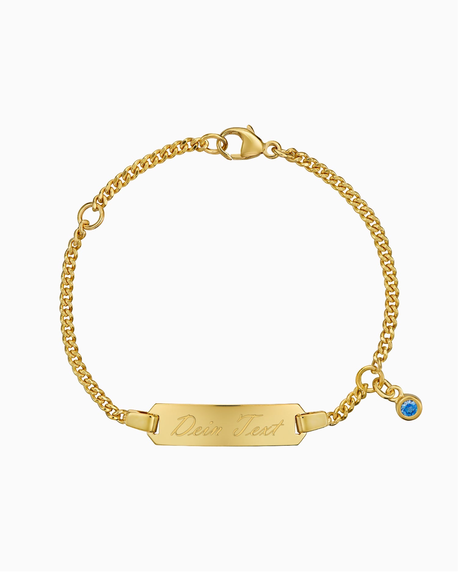 Engraving bracelet engraving plate zirconia blue-2