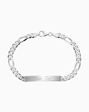 Engraving bracelet Engraving plate Figaro ID bracelet
