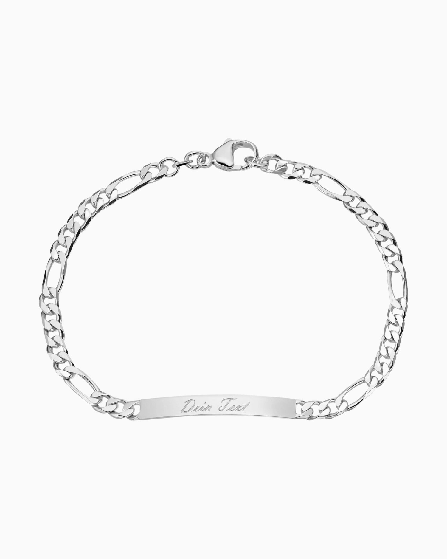Engraving bracelet Engraving plate Figaro ID bracelet
