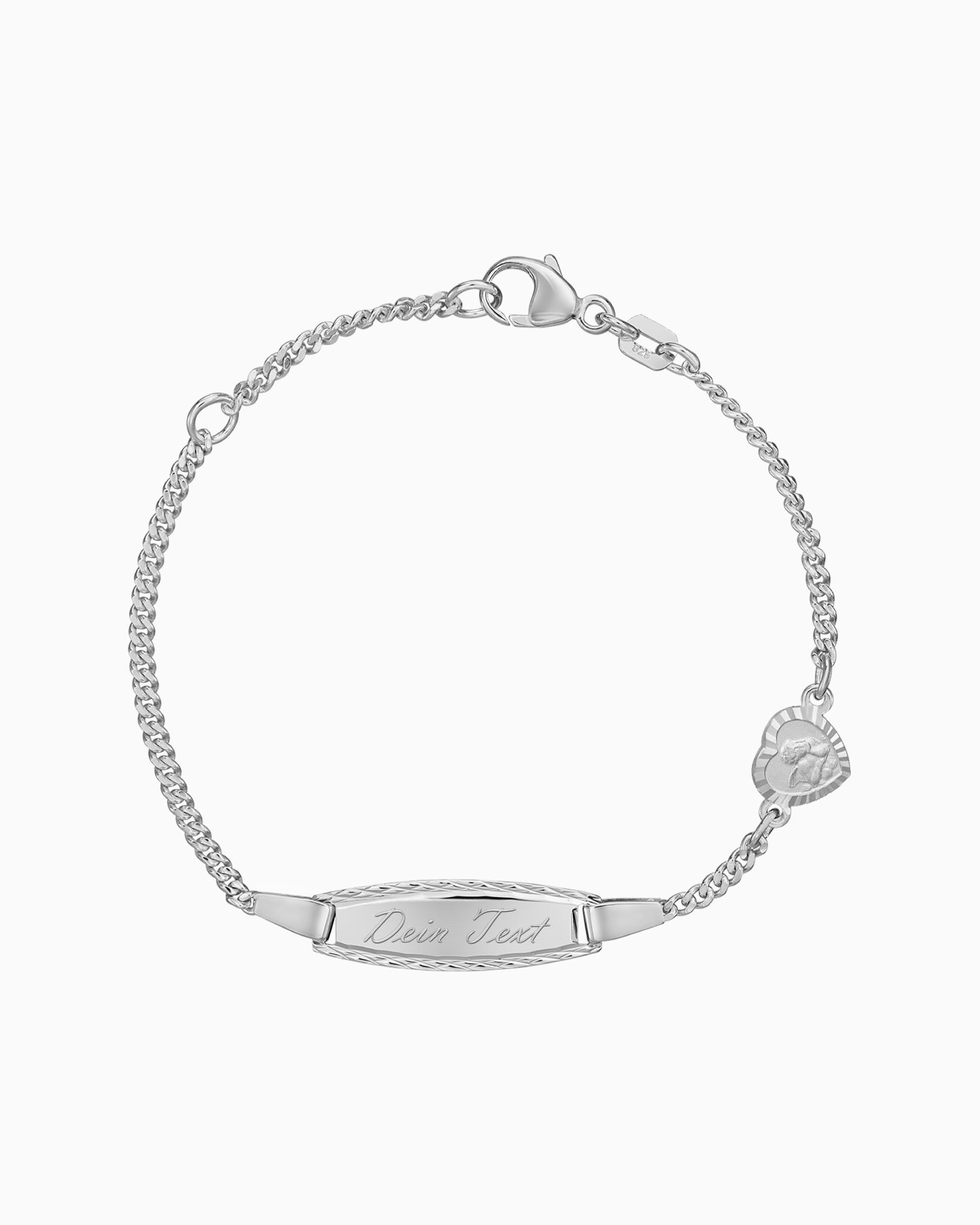 Engraving bracelet engraving plate guardian angel heart-2