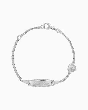 Engraving bracelet engraving plate guardian angel heart-2
