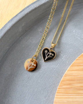 Engraving plates necklace pendant round 10mm-7