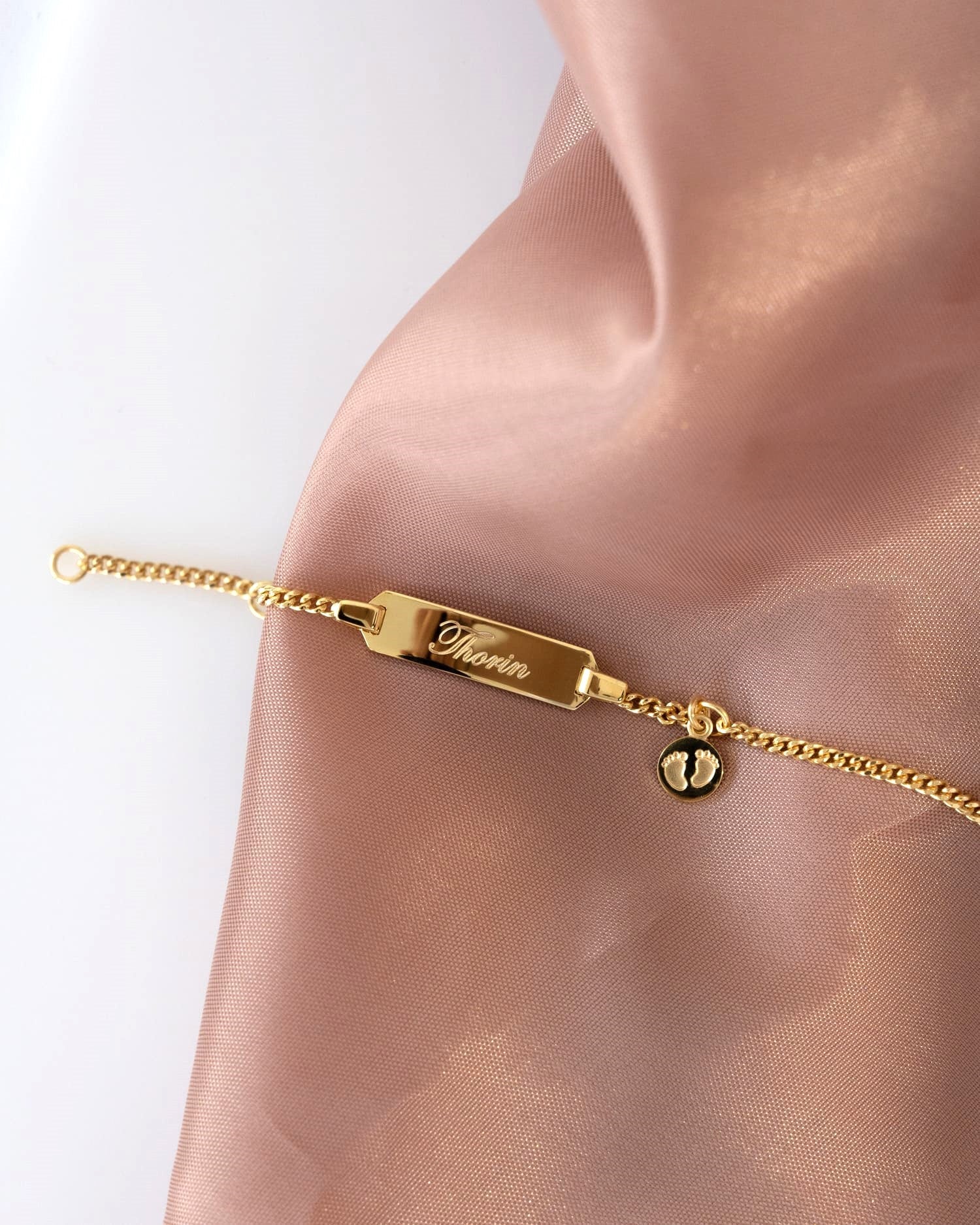 Engraving bracelet engraving plate baby feet-6