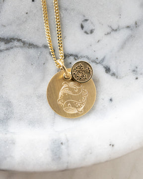 Engraving plates necklace pendant tree of life 14mm