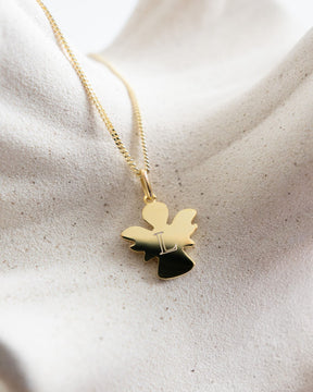 Angel necklace pendant engraving plate