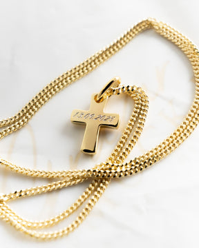 Cross necklace engraving plate pendant-2