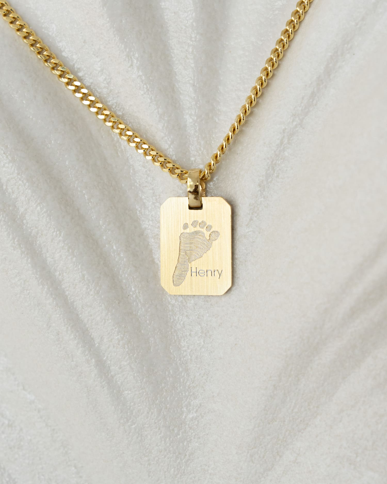 Engraving plates necklace pendant octagon