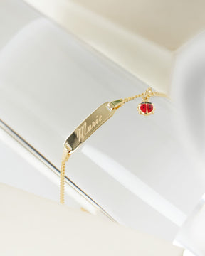 Engraving bracelet engraving plate ladybug
