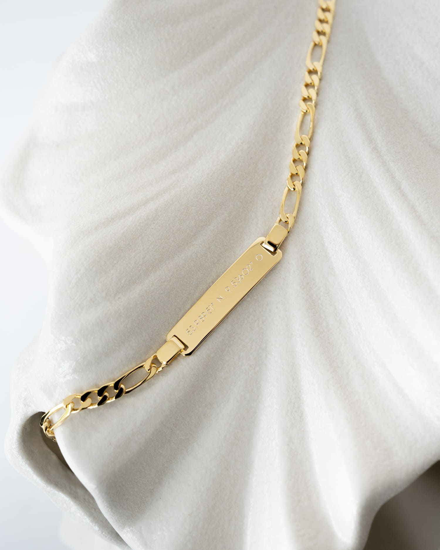 Engraving bracelet Engraving plate Figaro ID bracelet