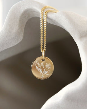 Engraving plates necklace pendant round 12mm-8