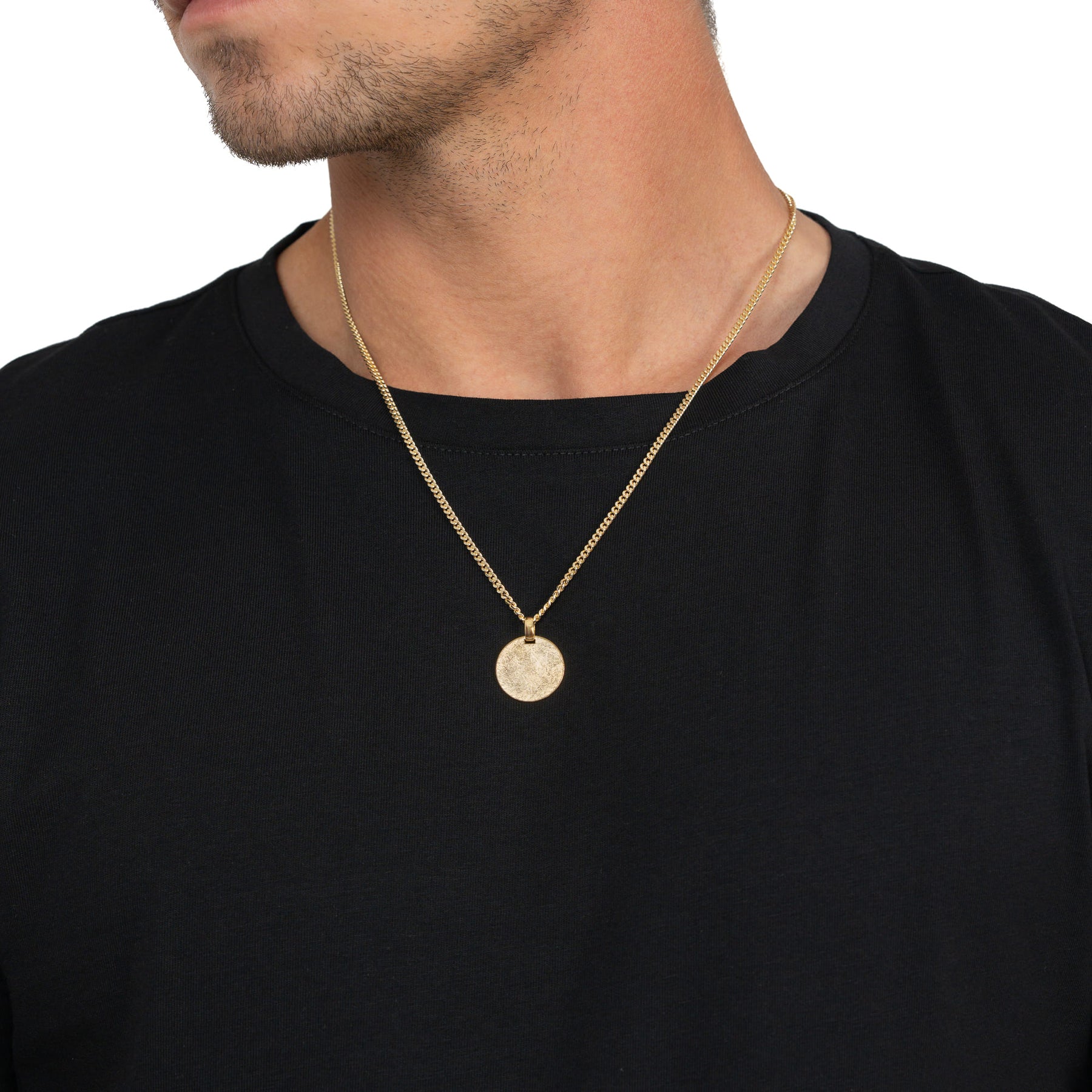 Engraving plates necklace pendant round ice matt