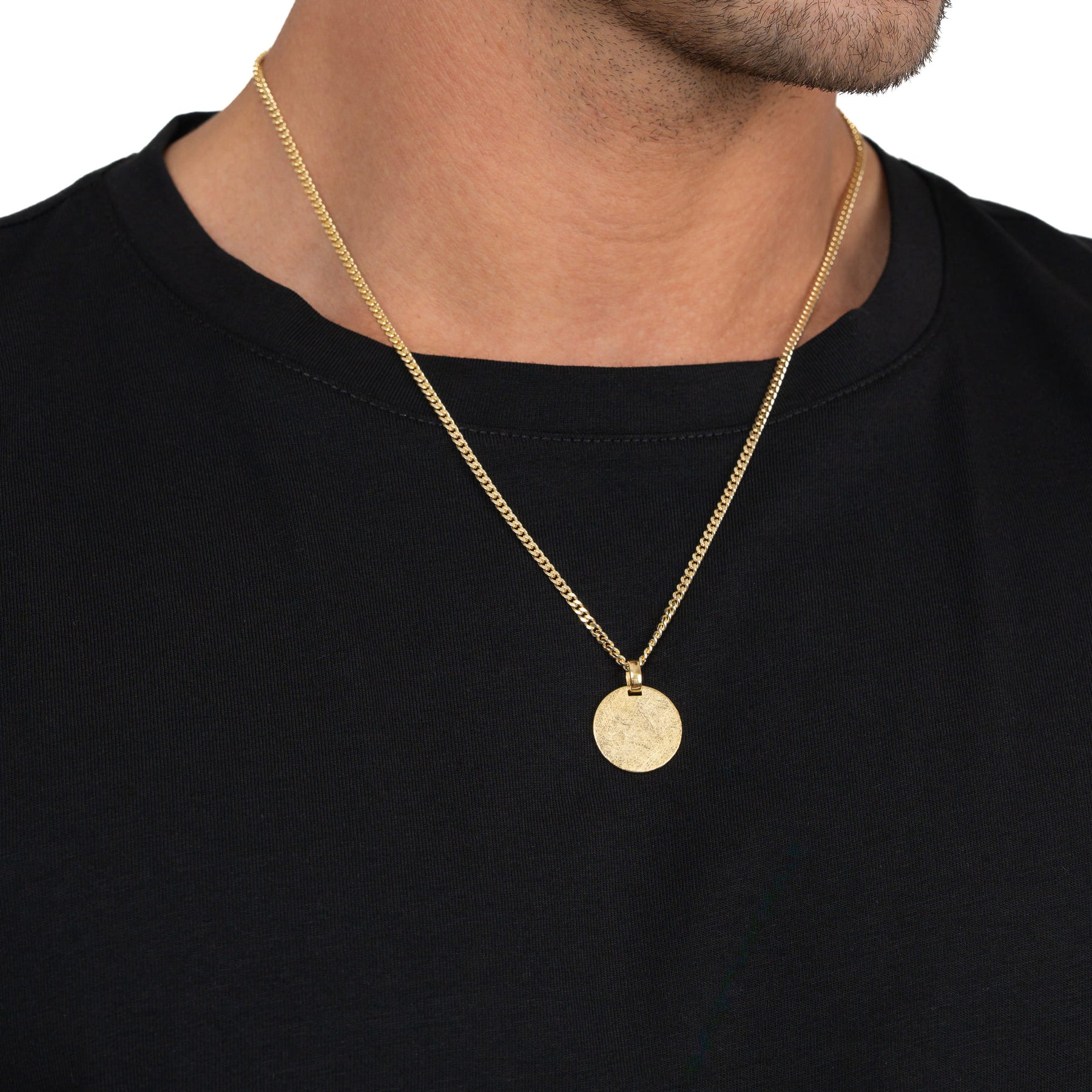 Engraving plates necklace pendant round ice matt