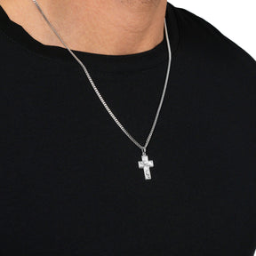 Cross necklace engraving plate pendant Sueno
