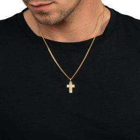 Cross necklace engraving plate pendant Sueno