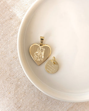 Engraving plates necklace pendant round 10mm