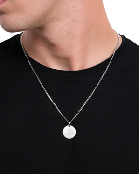 Engraving plates necklace pendant round ice matt