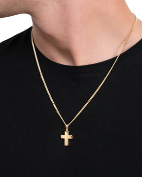 Cross necklace engraving plate pendant Polished