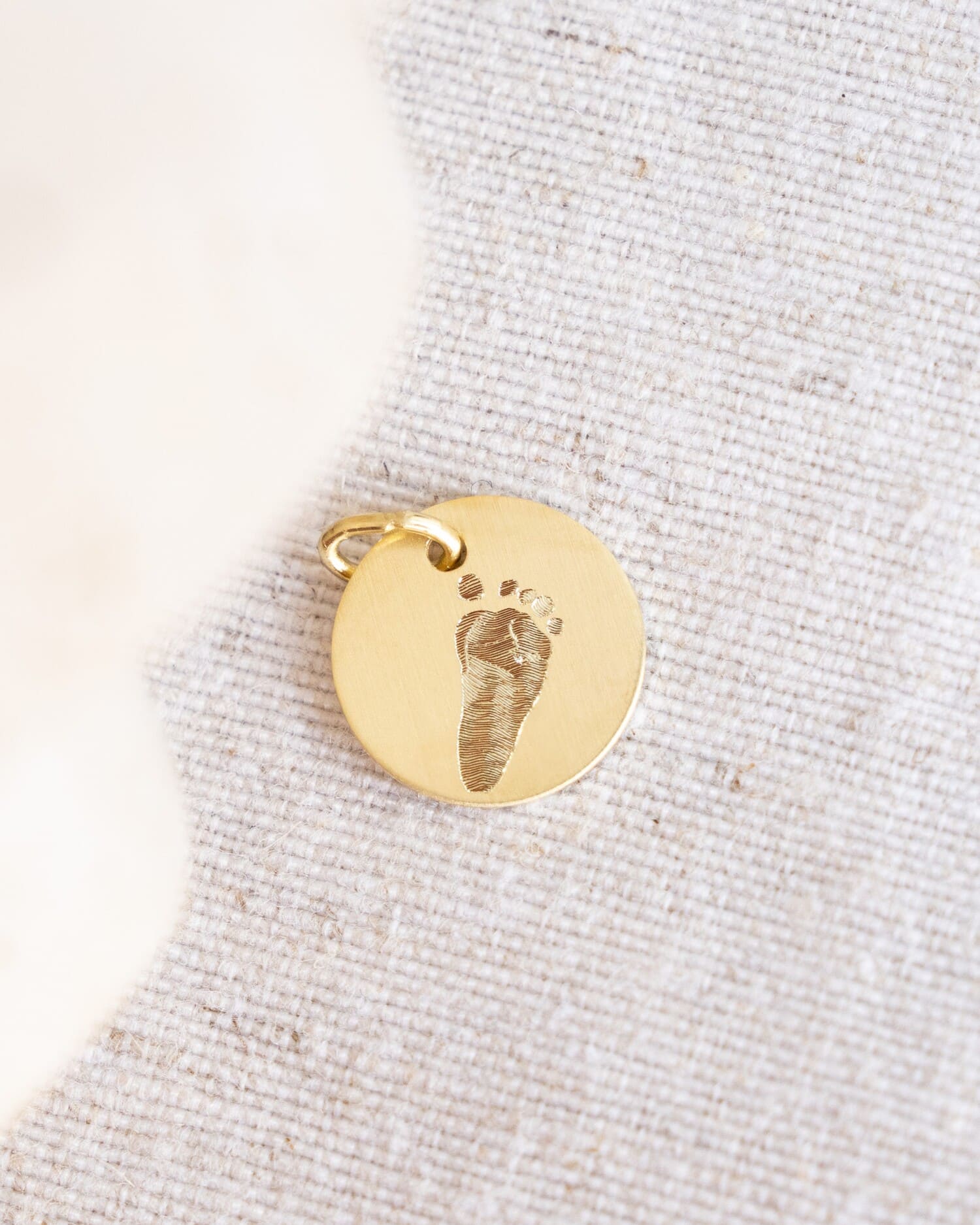 Engraving plates necklace pendant round 14mm-10