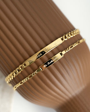 Engraving bracelet Engraving plate Armored ID bracelet