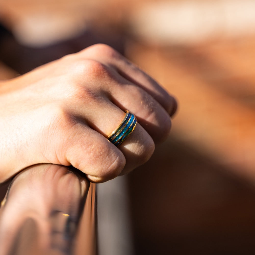 Fire Opal Ring - Gold