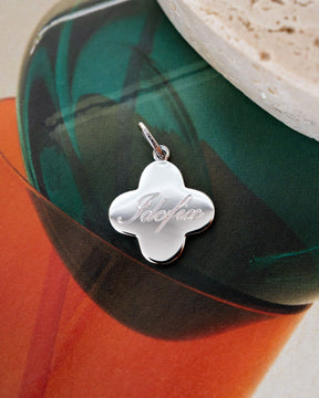 Cloverleaf necklace engraving plate