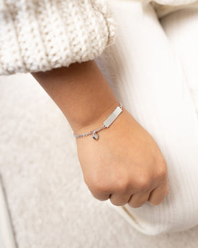 Engraving bracelet engraving plate heart-14