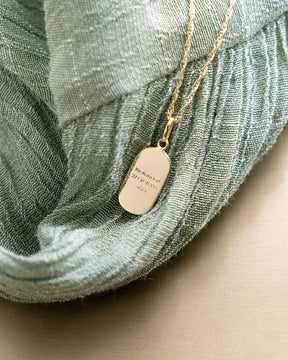 Engraving plates necklace pendant oval