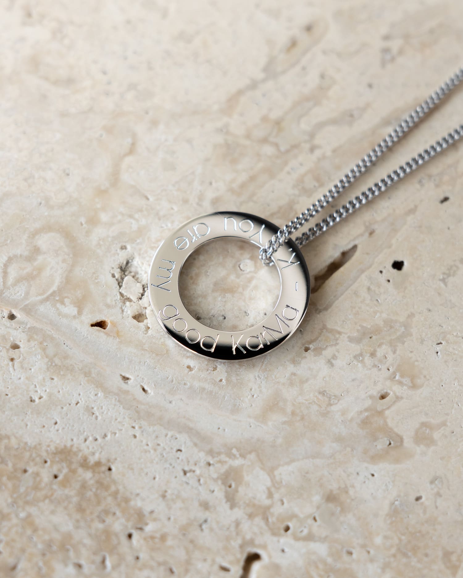 Ring Necklace Engraving plate Pendant-4