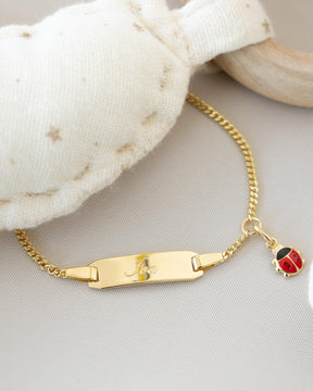 Engraving bracelet engraving plate ladybug