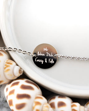 Engraving bracelet engraving plate round