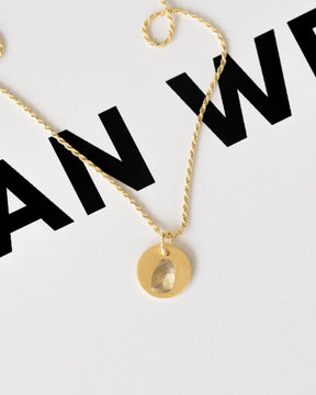 Engraving plates necklace pendant round 12mm