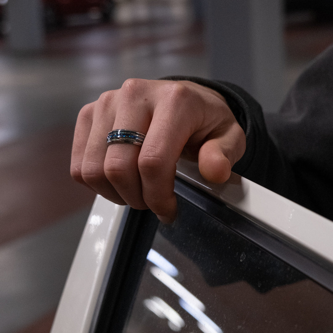 Fire Opal Ring - Silver