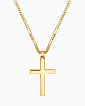 Cross necklace engraving plate pendant Polished