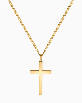 Cross necklace engraving plate pendant Polished