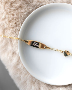 Engraving bracelet engraving plate heart-14