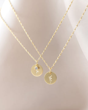 Engraving plates necklace pendant round 12mm