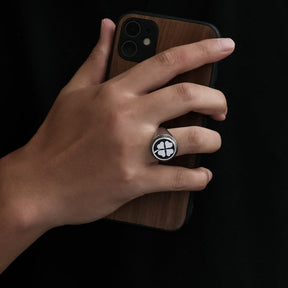 Four Leaf Clover Ring - Silver