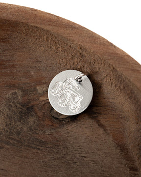 Engraving plates necklace pendant round 14mm-10