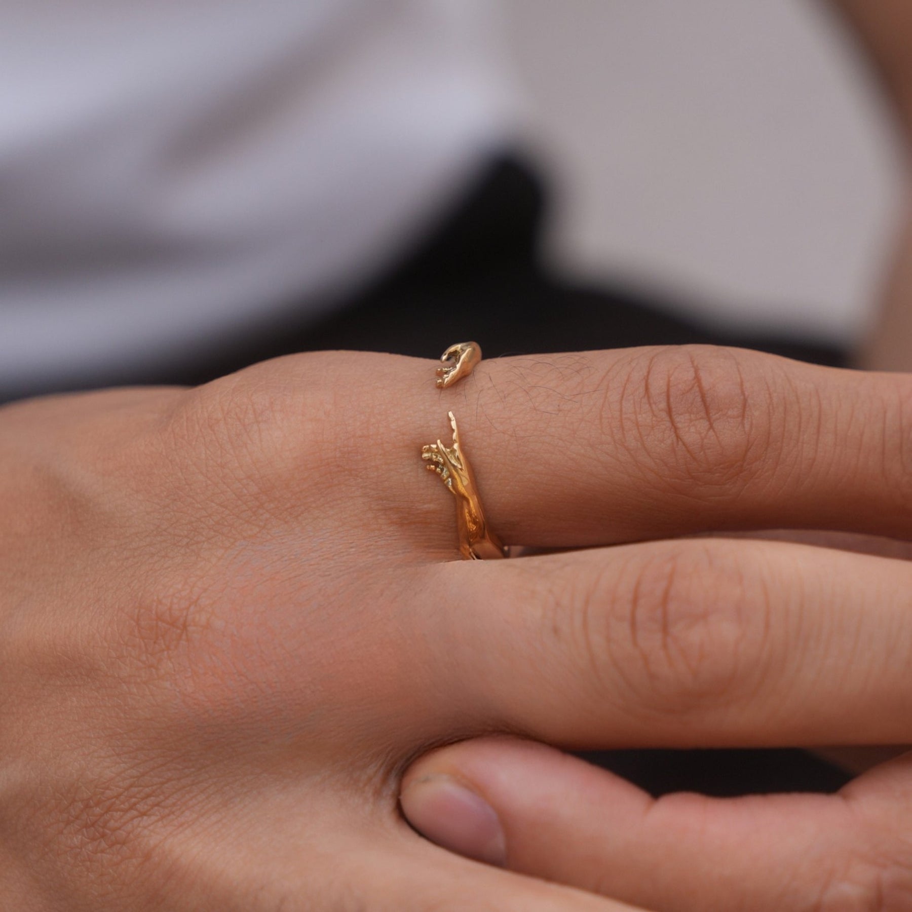 Creation Of Adam Ring - Gold