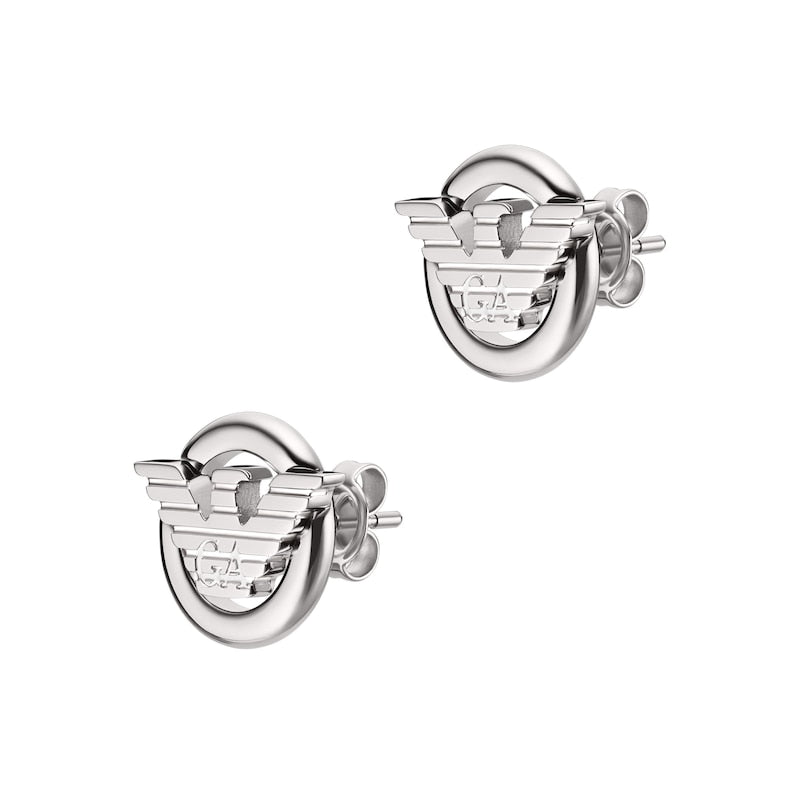 Emporio Armani Men's Stainless Steel Stud Earrings
