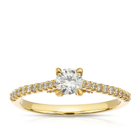 Engagement Ring 18ct Yellow Gold 0.50ct Solitaire Diamond Ring