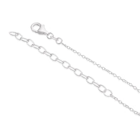 Sterling Silver Puff Heart Shaped Pendant Necklace