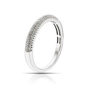 9ct White Gold Eternity 0.12ct Diamond Ring