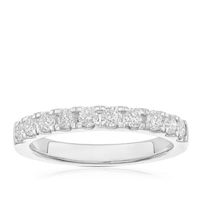 Platinum Prong Set Eternity 0.50ct Diamond Ring