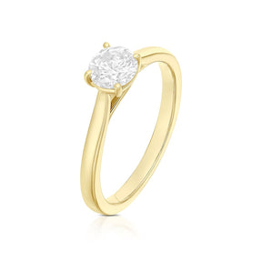 Engagement Ring 18ct Yellow Gold Solitaire 0.70ct Diamond Ring