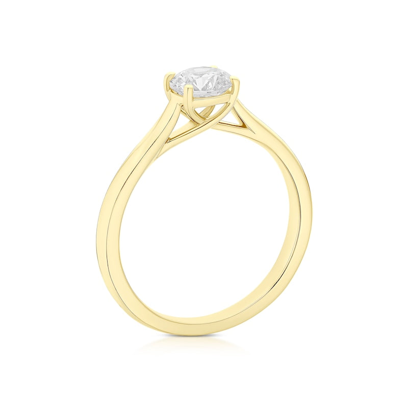 Engagement Ring 18ct Yellow Gold Solitaire 0.70ct Diamond Ring