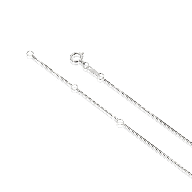 Sterling Silver 0.15ct Diamond Flower Shaped Pendant & Earring Set