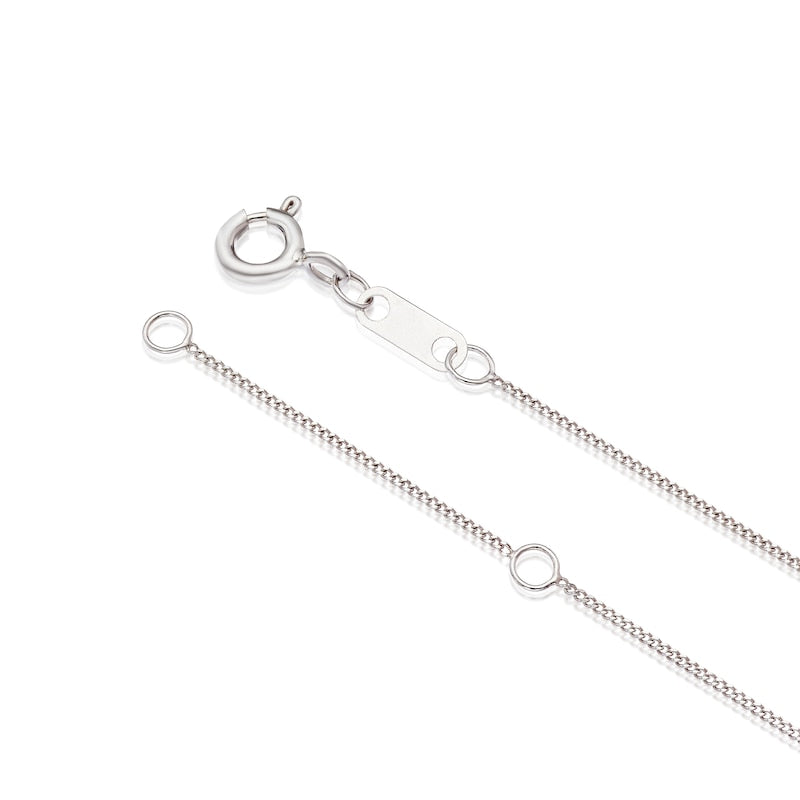 9ct White Gold Amethyst & 0.15ct Diamond Halo Pendant