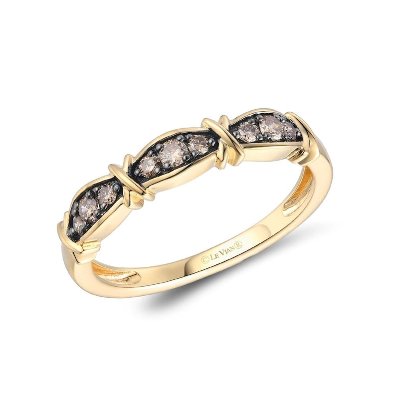 Le Vian Chocolatier 14ct Yellow Gold Chocolate 0.20ct Diamond Ring